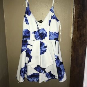 Floral print romper